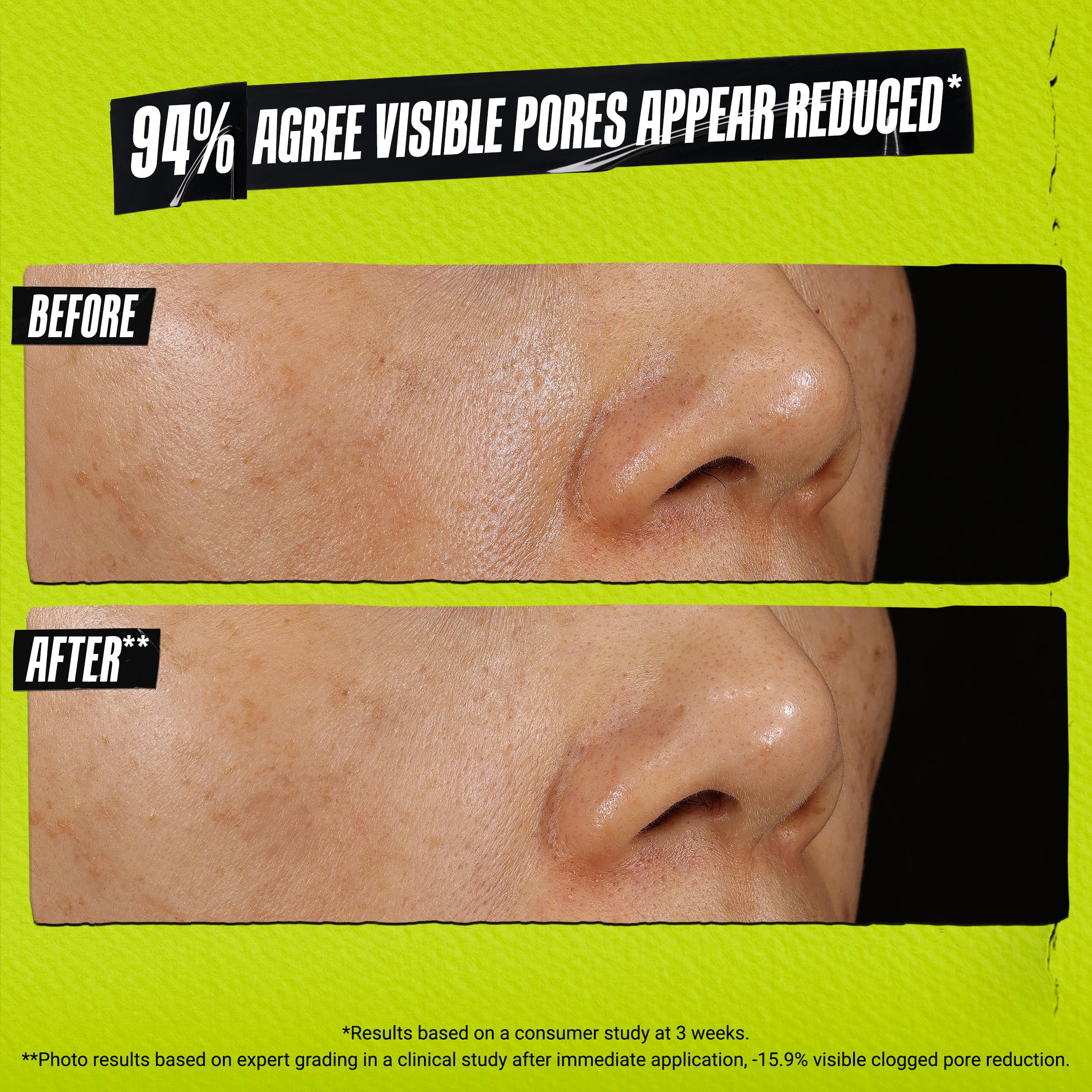 Mask dries in about 10 minutes to a firm finish.