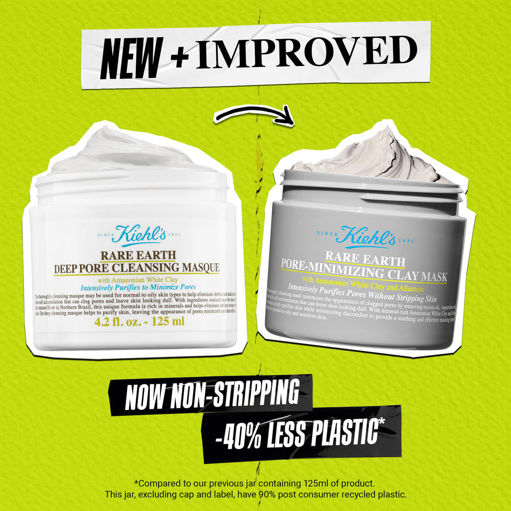 Kiehl's Rare Earth Pore Minimizer comes in a 4.2 oz jar.
