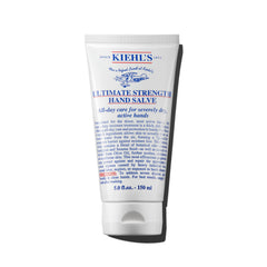 Kiehl's Ultimate Strength Hand Salve packaging demonstrates durable moisture protection.
