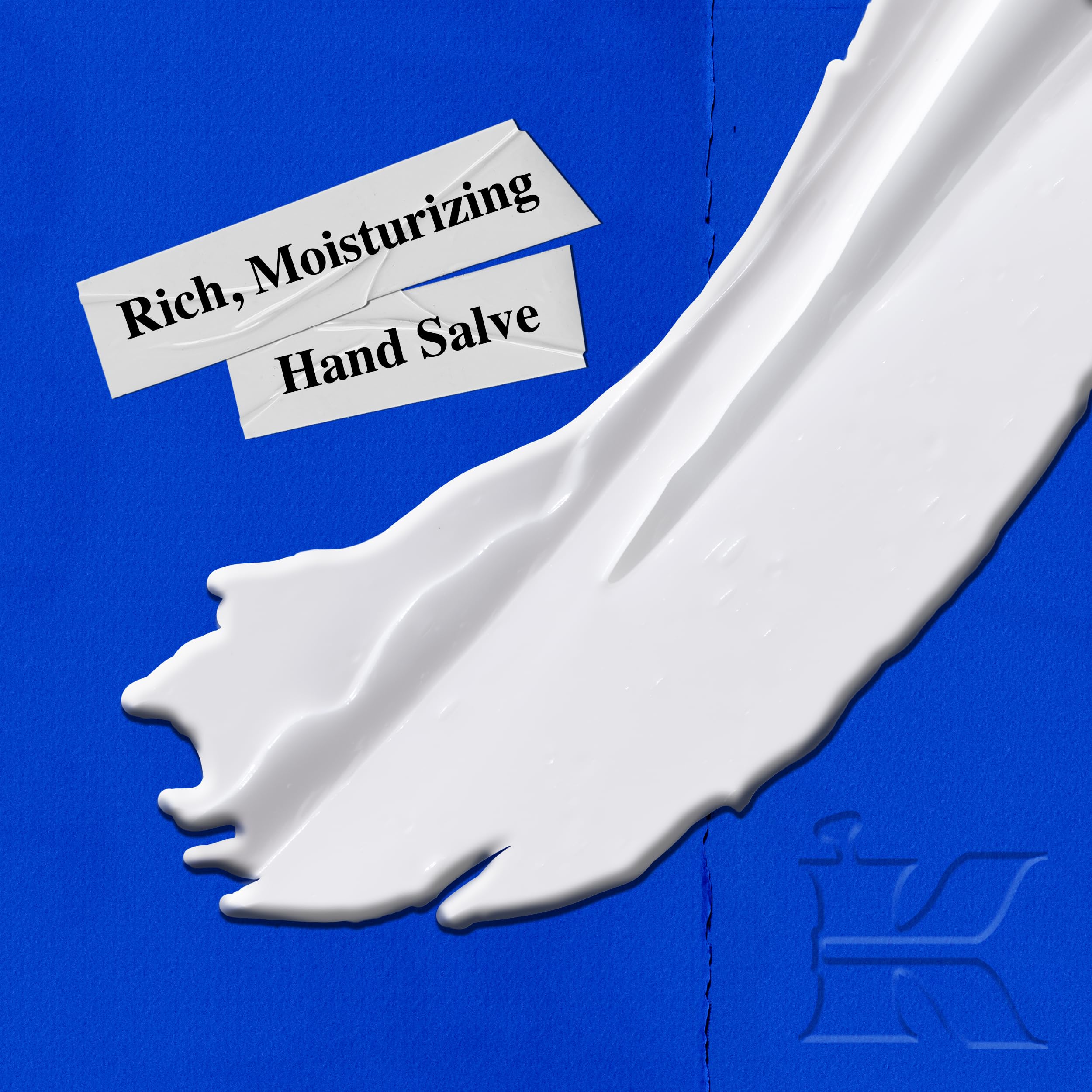 Kiehl's Ultimate Strength Hand Salve tub closeup showcases rich texture and soothing nourishment.