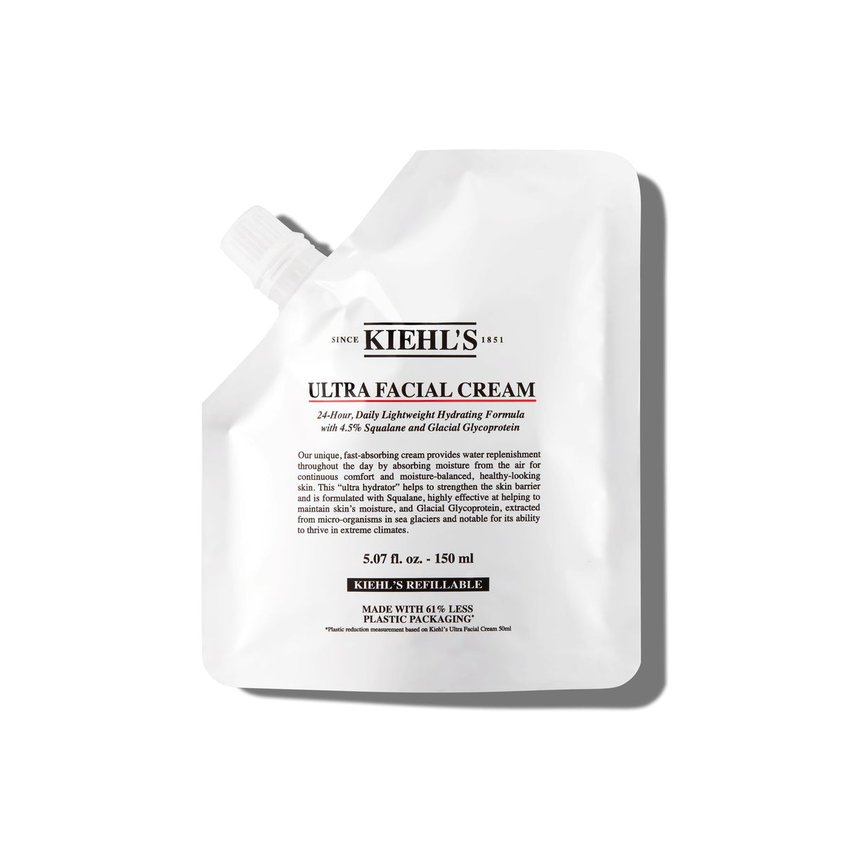 Kiehl's Ultra Facial Cream bottle close-up highlighting premium packaging and daily use.