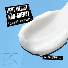 Kiehl's Ultra Facial Cream SPF 30 tube back view highlighting broad-spectrum protection.