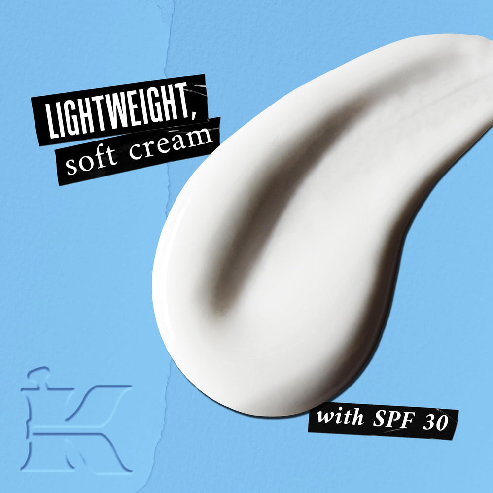 Kiehl's Ultra Facial Moisturizer SPF 30 back label showing broad-spectrum protection