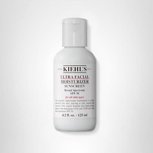 Kiehl's Ultra Facial Moisturizer SPF 30 travel display emphasizing on-the-go protection