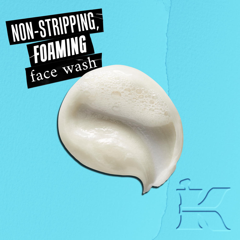 Kiehl's Ultra Facial Oil-Free Cleanser foaming lather ready for quick cleansing.