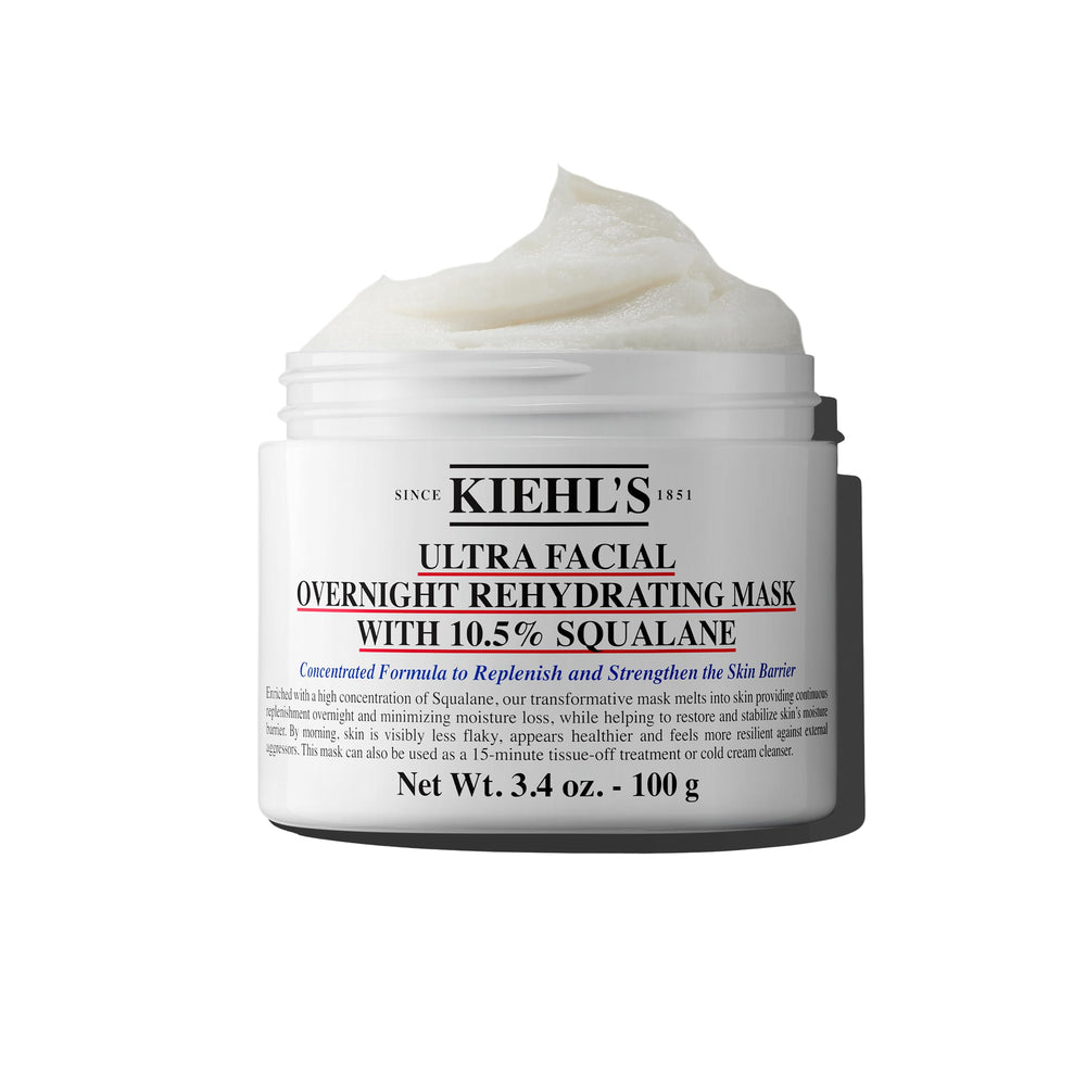 Kiehl's Ultra Facial Overnight Mask texture morphs from balm to oil for deep hydration