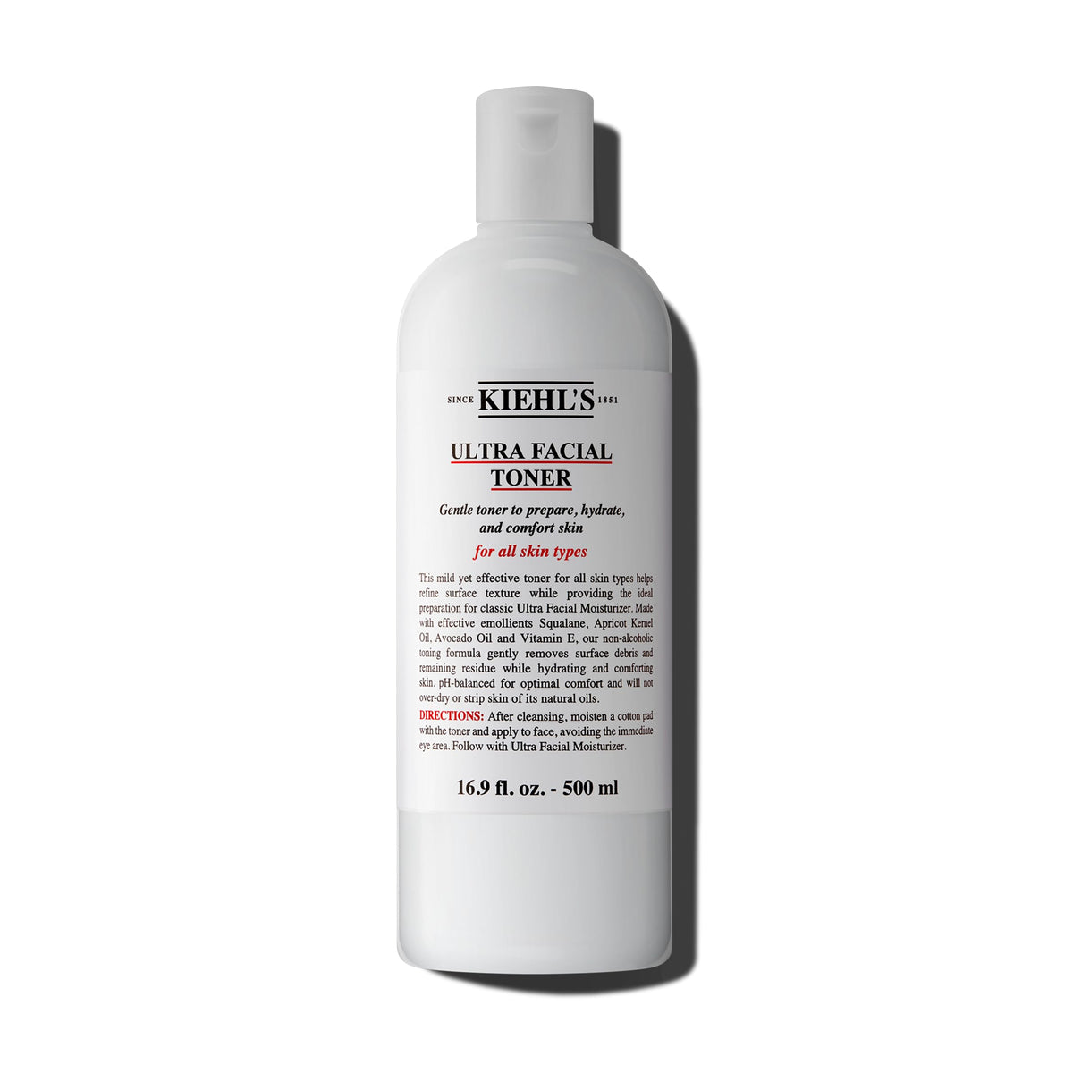 Kiehl's Ultra Facial Toner bottle—hydrating, alcohol-free formula for all skin types.