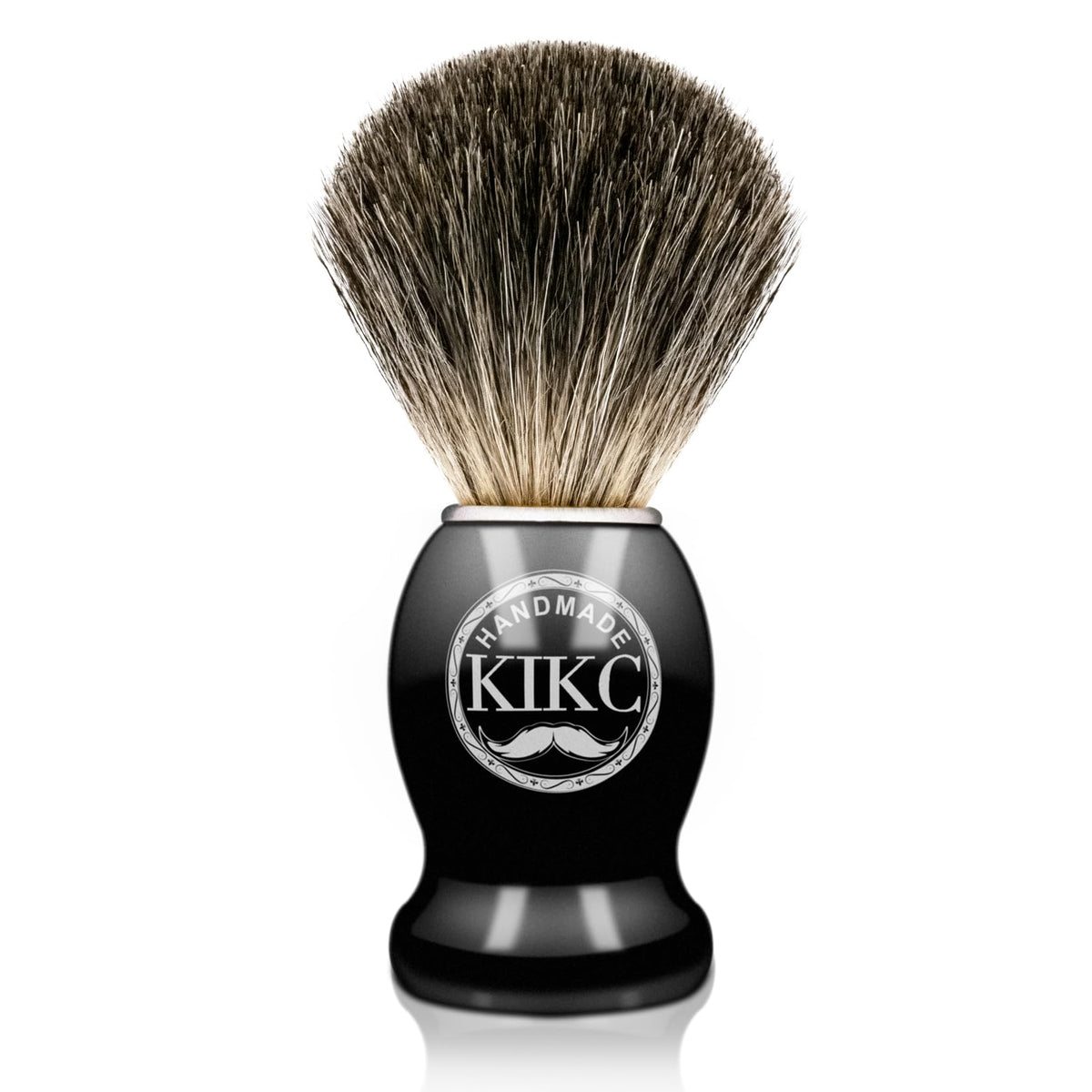 KIKC hand-crafted pure badger shaving brush head delivers rich lather