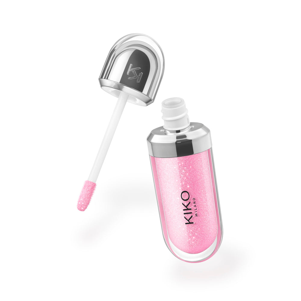 Kiko Milano Brillo Labial en envase metálico con acabado premium