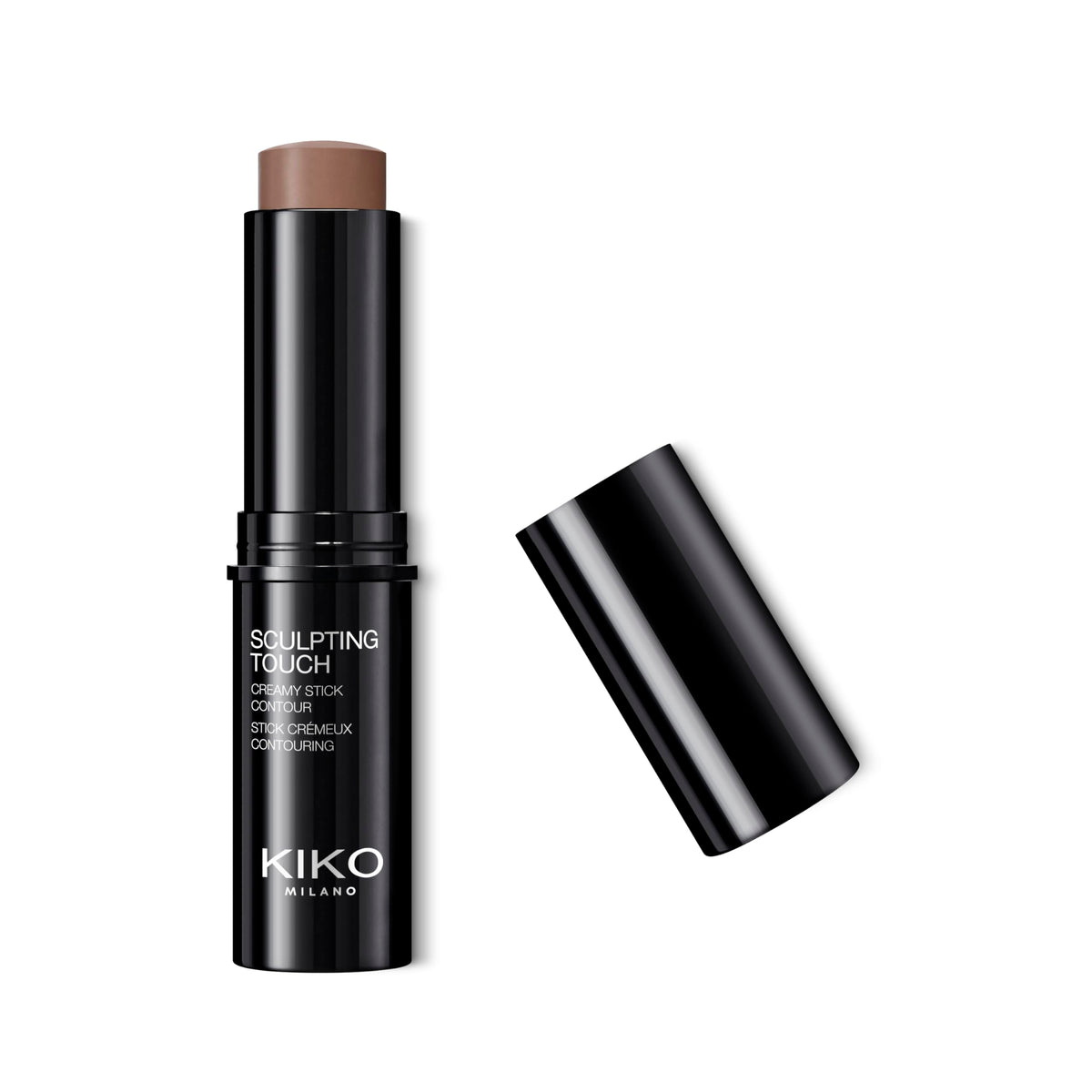 Kiko Milano Contorno Cremoso en Barra, aplicación precisa para pómulos definidos.