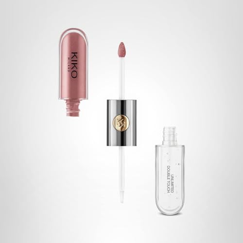 Kiko Milano Unlimited Double Touch 120 dual-applicator packaging enables precise application.
