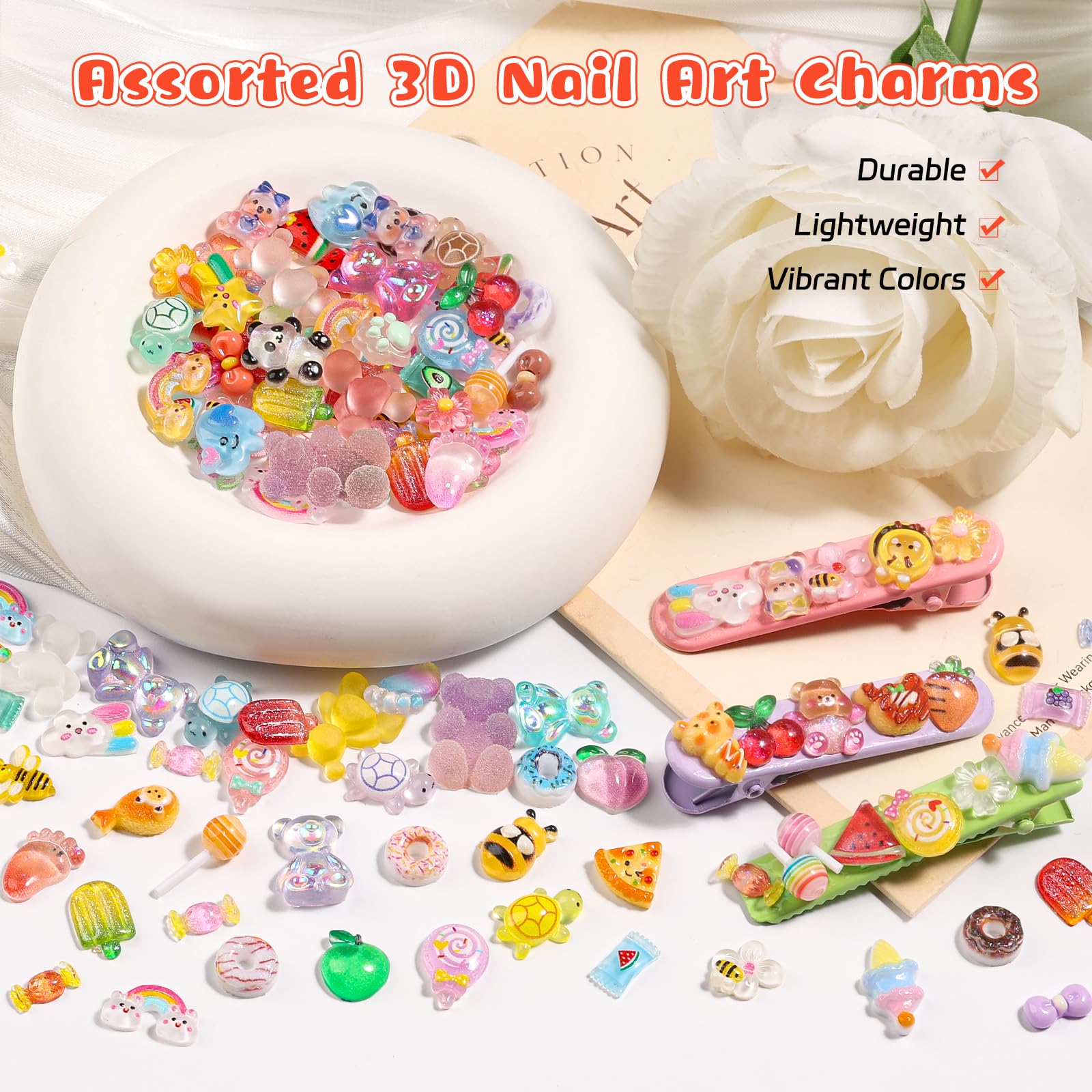 Kikonoke gummy bear charm closeup showing 3D texture and color depth.
