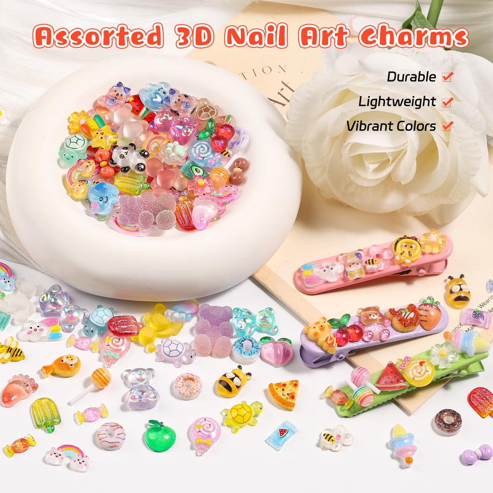 Kikonoke gummy bear charm closeup showing 3D texture and color depth.