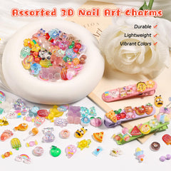 Kikonoke gummy bear charm closeup showing 3D texture and color depth.