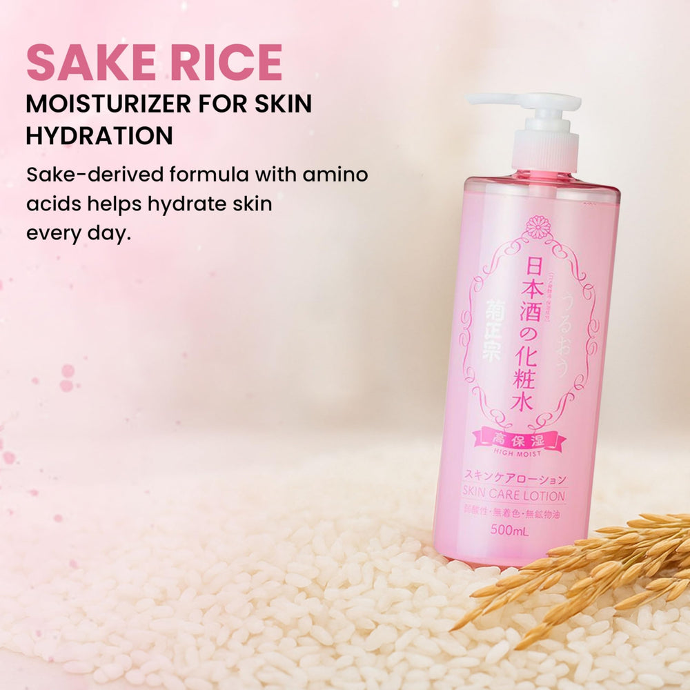Loción corporal Kikumasamune para piel suave y nutrida.
