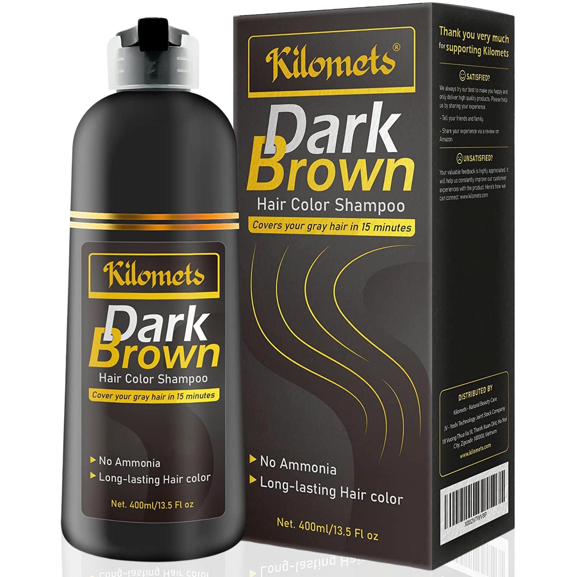 Kilomets champú tintura para hombres y mujeres, uso cómodo en casa.