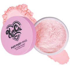 KimChiChic Puff Puff Pass Set bottle front for a soft pink matte finish.