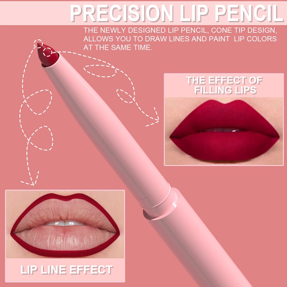 Delineador retráctil KIMIEYE para realzar la forma de los labios en tono natural.