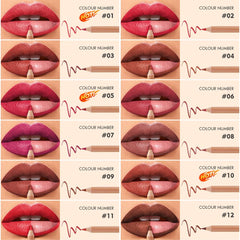 KIMIEYE lip liner applied on lips defines edges for a polished look