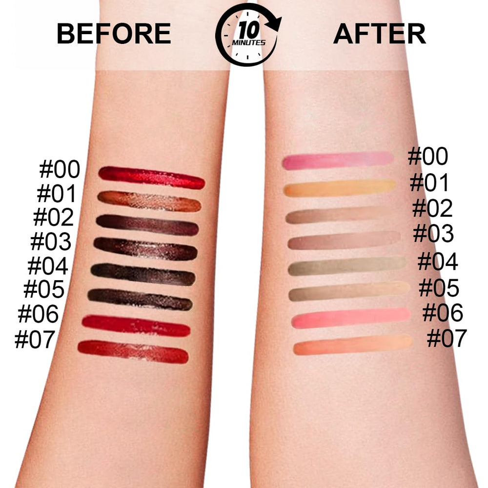 KIMIEYE lip-stain matte finish close-up shows smooth, even color.