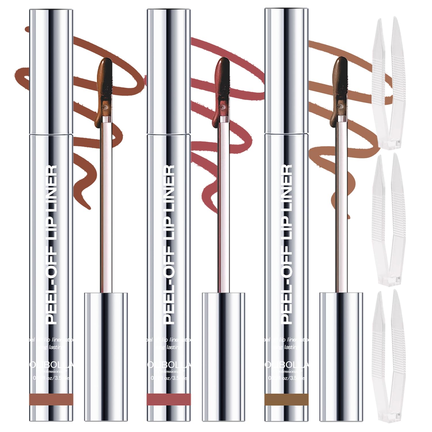 KIMIEYE peel-off lip liner stain color 2 with long-lasting shade for everyday wear.