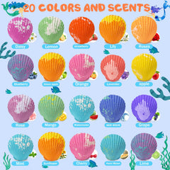 Kims CosiArt Mermaid bath bombs fizz colorful water and rinse cleanly, no tub stains