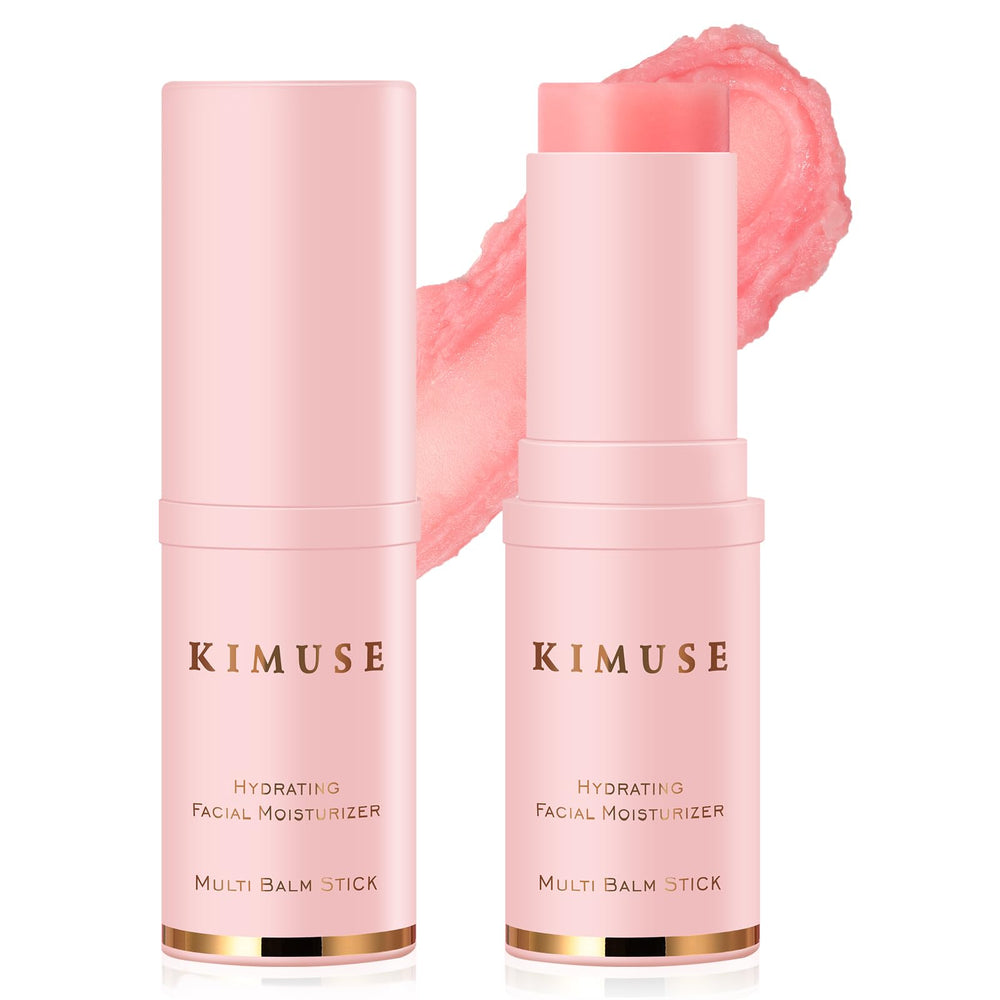 KIMUSE stick bálsamo hidratante multiusos en empaque frontal, perfecto para llevar.
