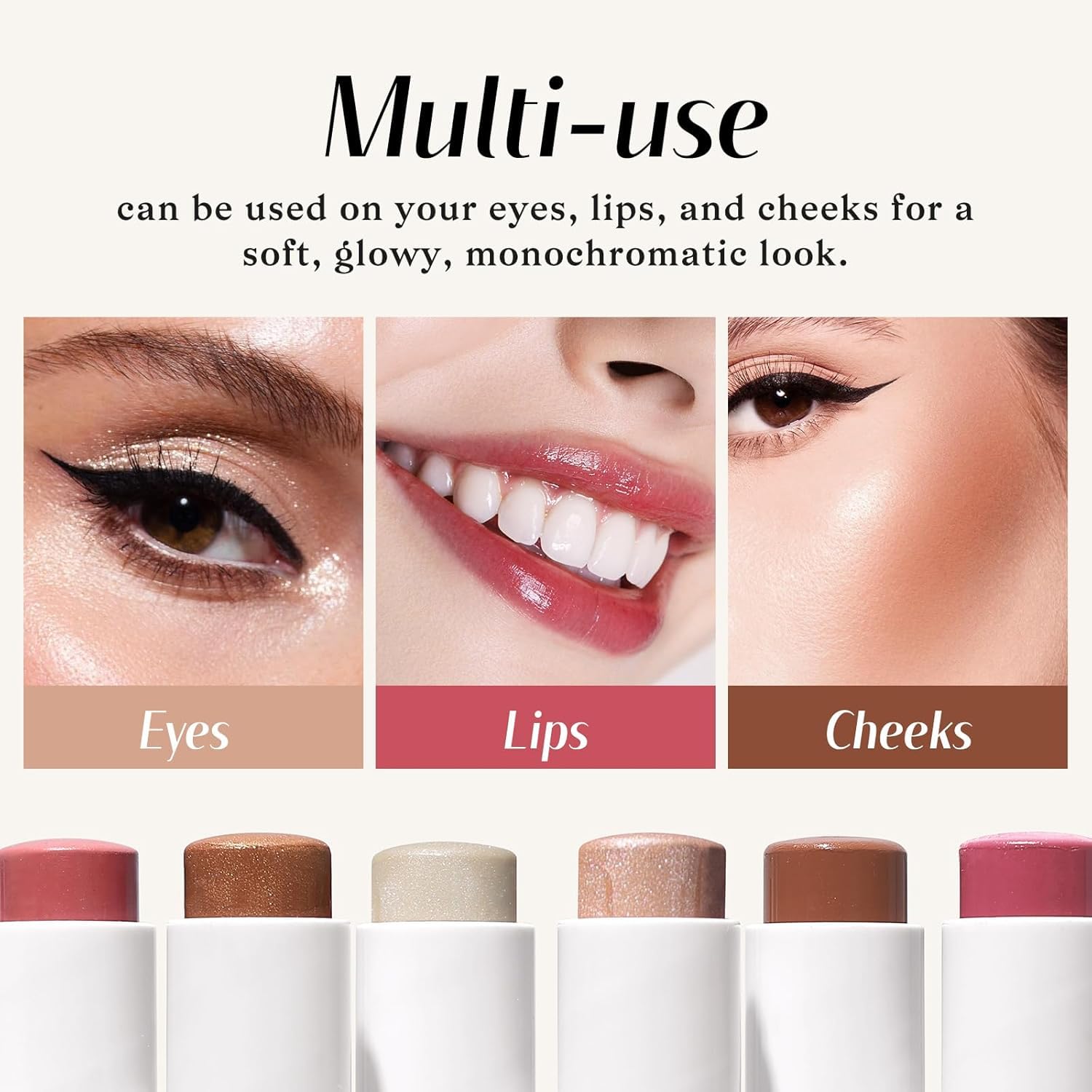 KIMUSE Multi Stick Trio tono universal para pieles de todos tonos