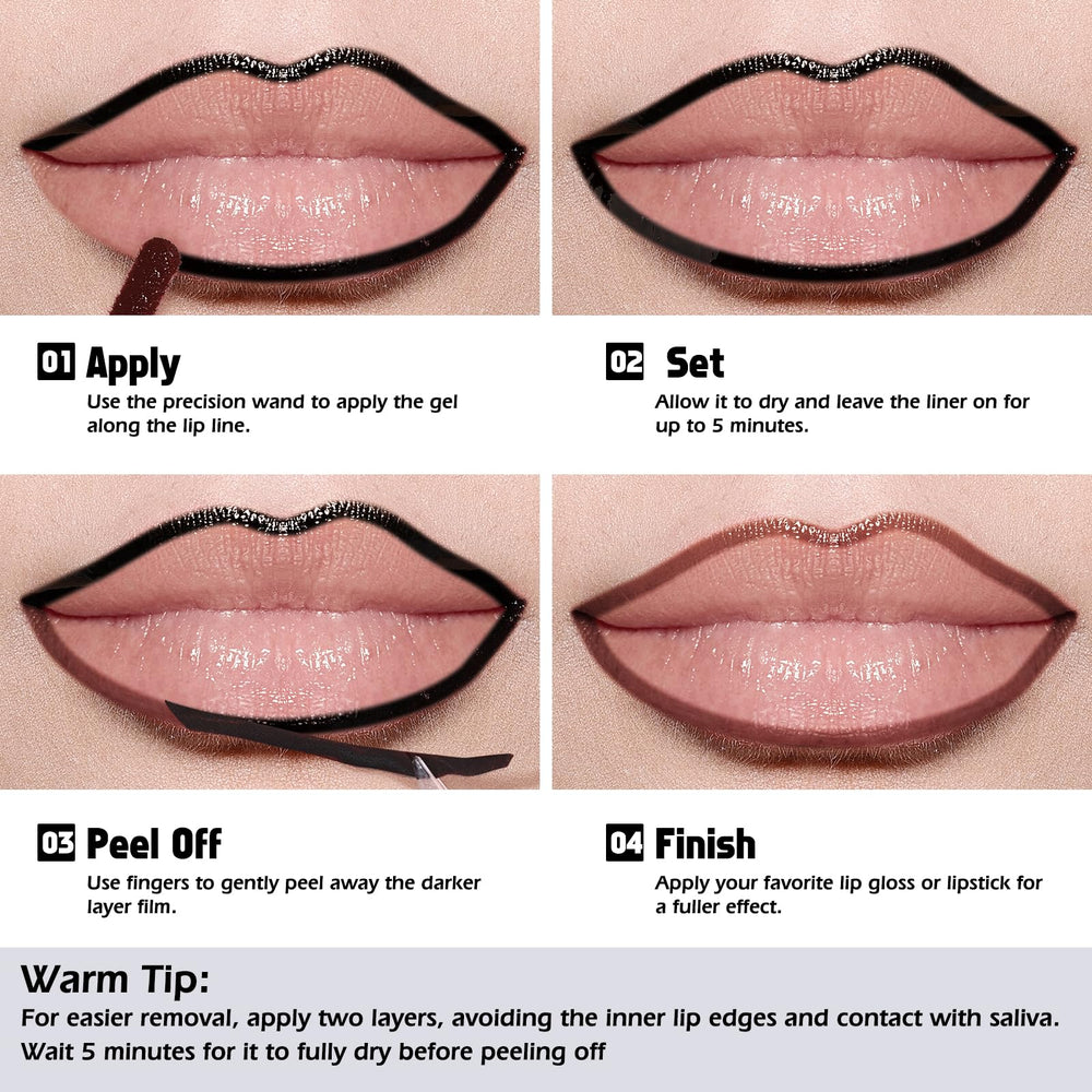 KIMUSE Tint-Labial Despegable pigmenta intensamente con color duradero.