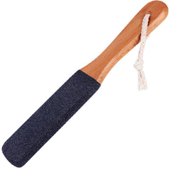 Kinepi foot file with ergonomic beech handle for secure grip and precise callus removal.