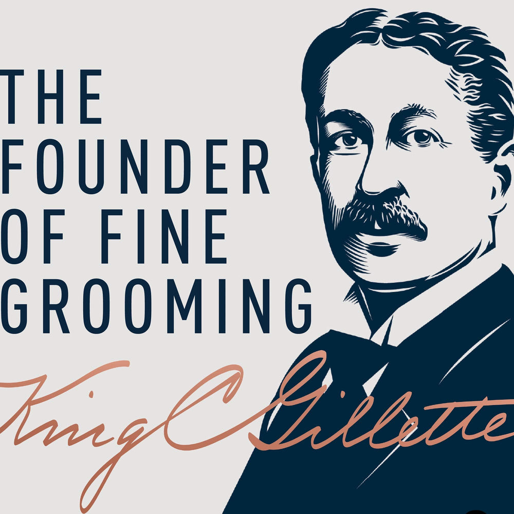 King C. Gillette 5oz bottle is travel-friendly for daily grooming.