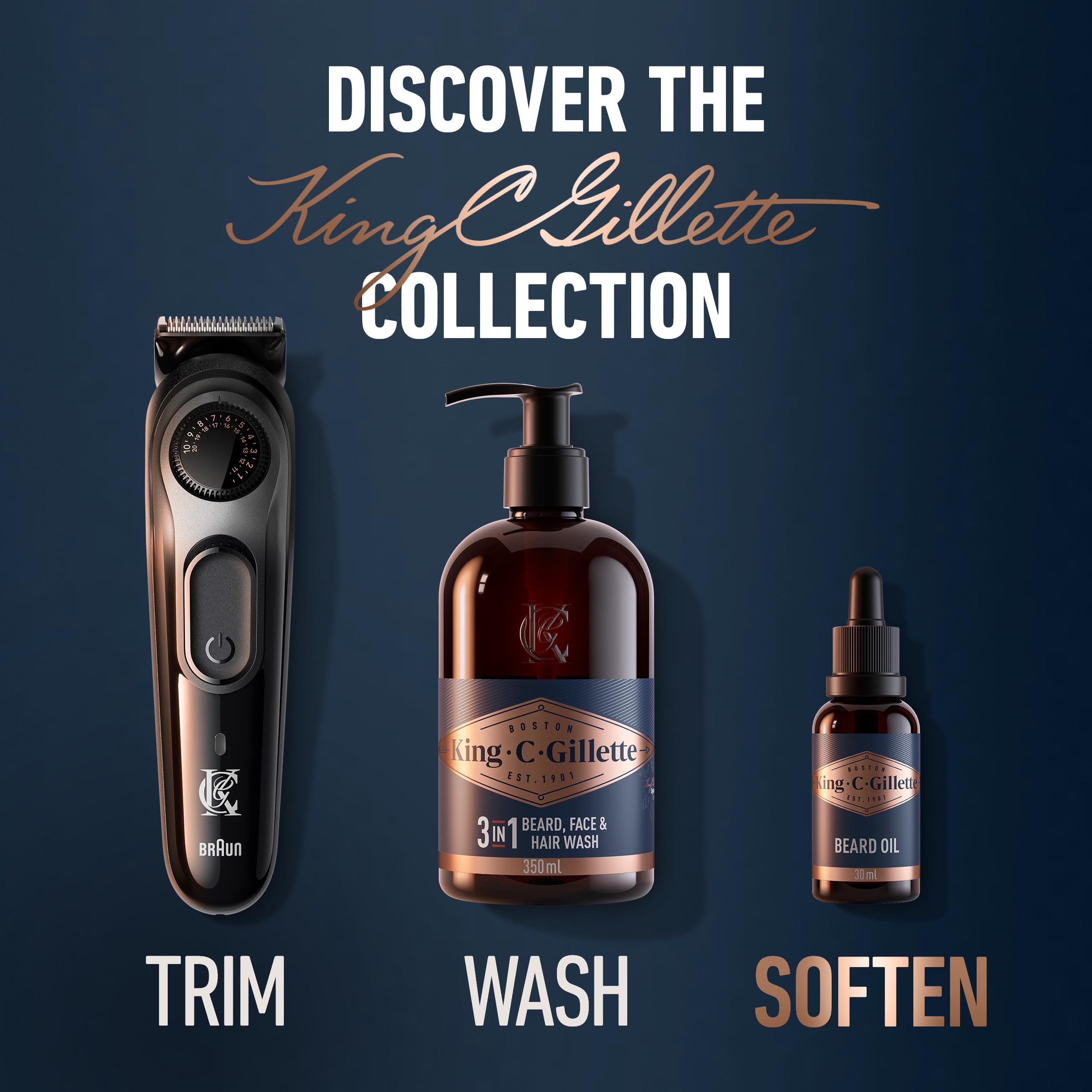 Softening hair depiction highlights lightweight, non-greasy conditioning.