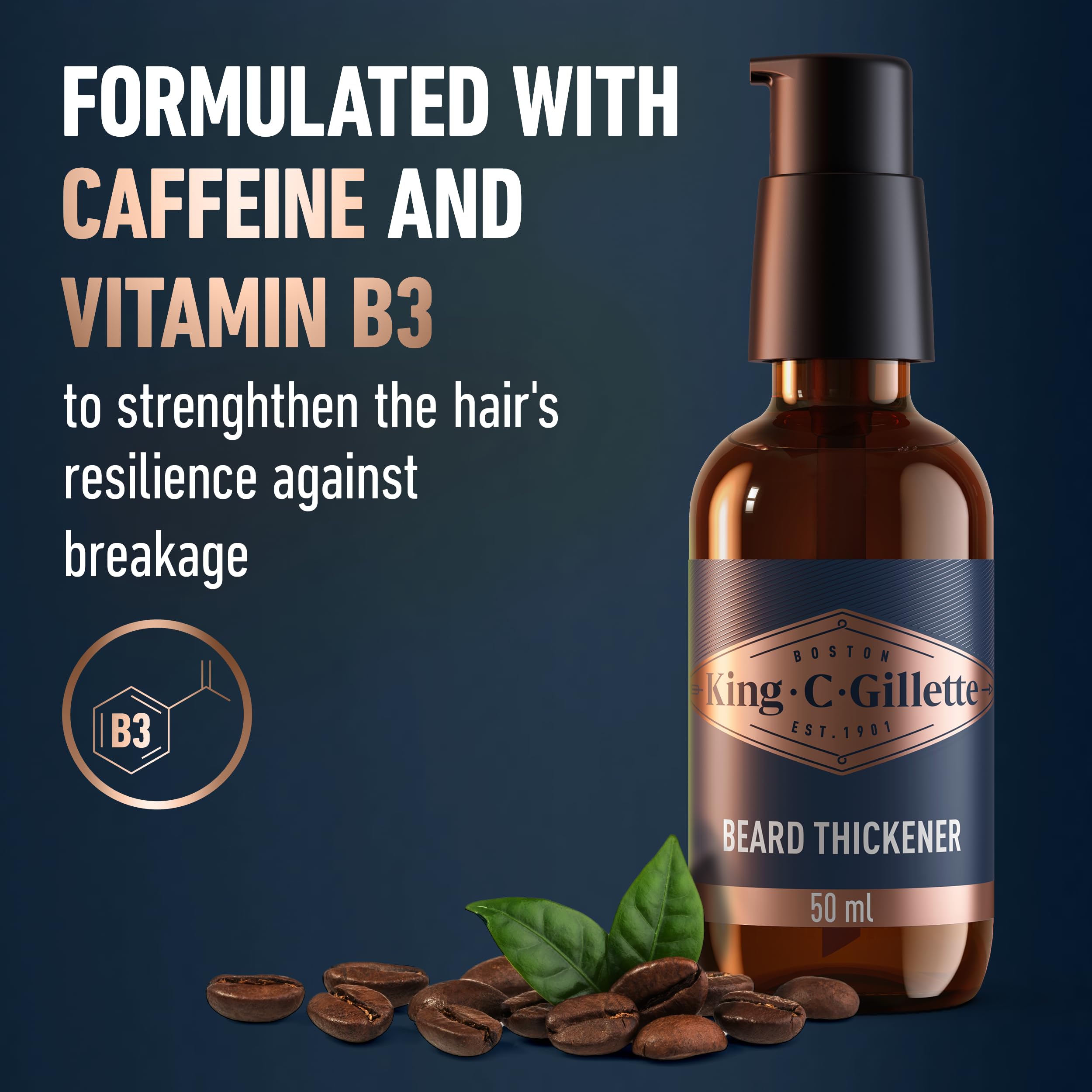 King C. Gillette beard thickener with argan oil for softness