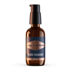 King C. Gillette beard thickener bottle showing a thicker look on beard