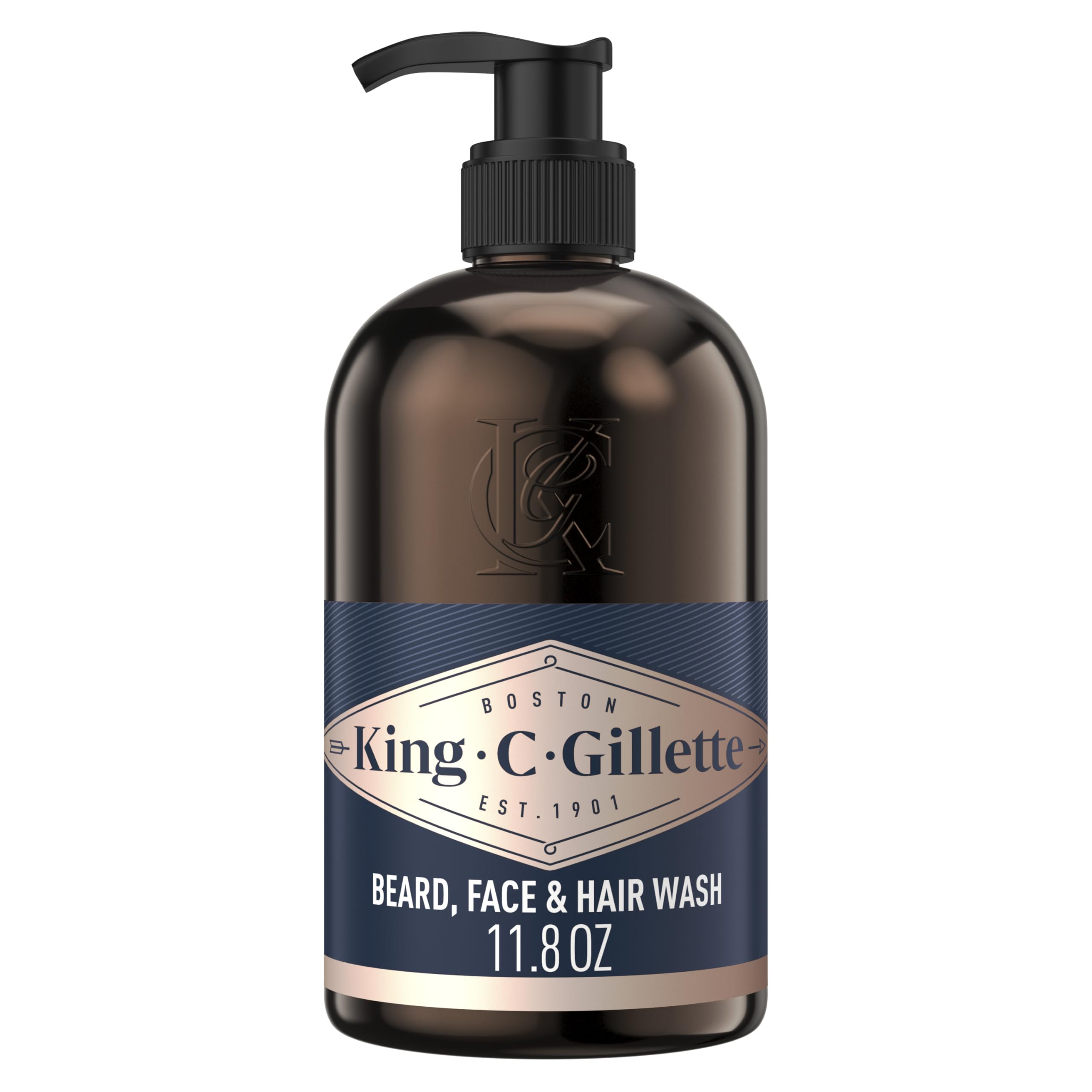 King C. Gillette - botella para barba con espuma suave y limpieza facial