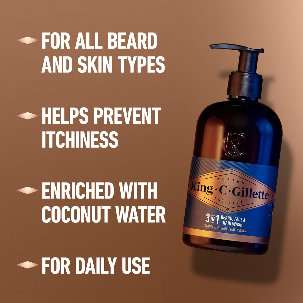King C. Gillette - espuma cremosa que limpia sin irritar la piel