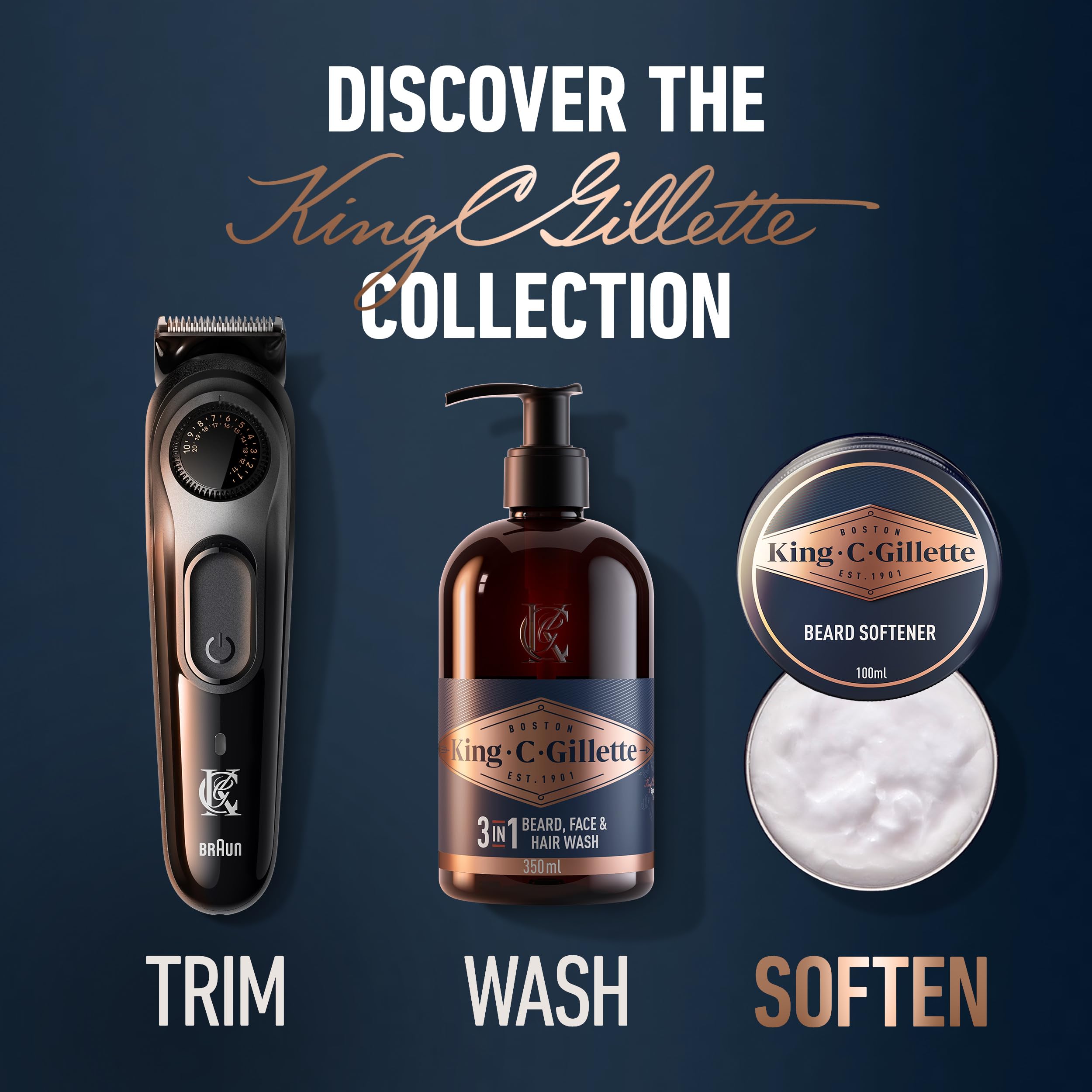 King C. Gillette Soft Beard Balm mascarilla condicionadora para barba