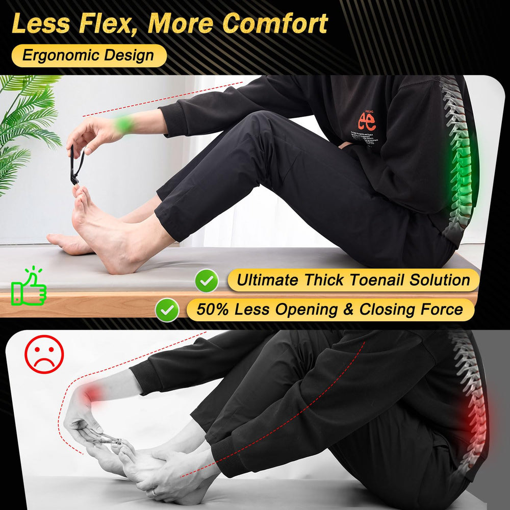 Kingfun ergonomic non-slip handle for secure grip during trimming.