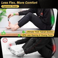 Kingfun ergonomic non-slip handle for secure grip during trimming.