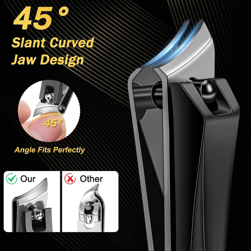 Kingfun heavy-duty toe nail clippers for men handle tough nails.