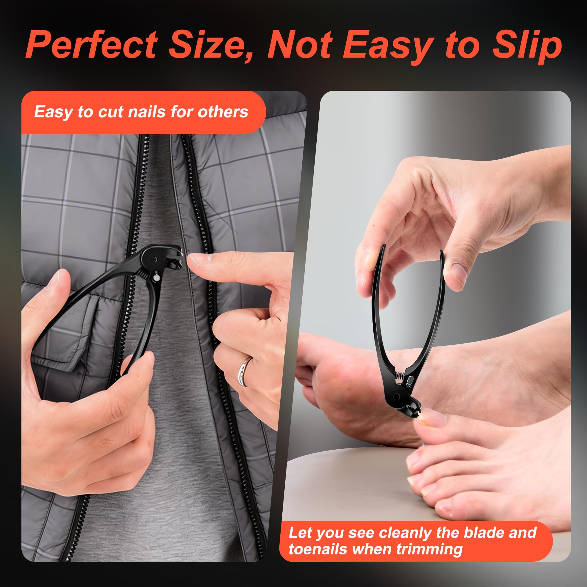Kingfun heavy-duty clippers with built-in catcher for mess-free trimming.