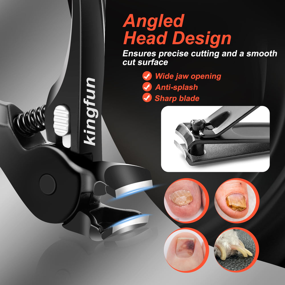 Kingfun pro-grade steel file for smoothing nail edges.