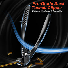 Kingfun clippers designed to easily cut through thick nails using a sharp edge.