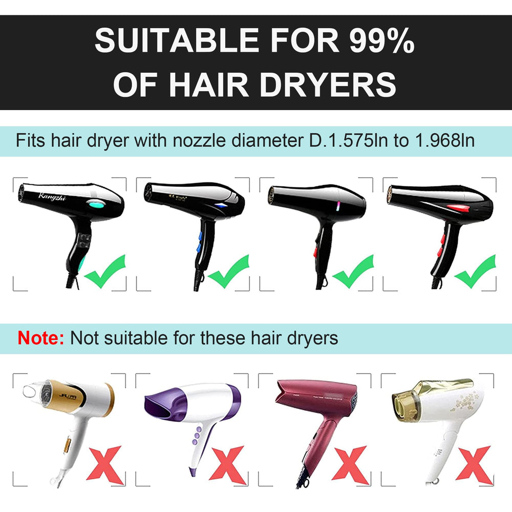 KingKam diffuser nozzle 4-5 cm compatibility enables broad dryer use.