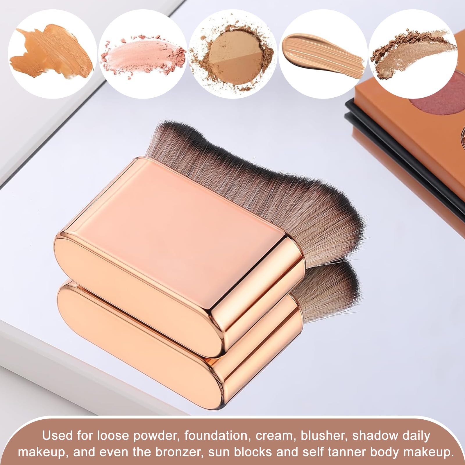 KINGMAS Back-application brush helps reach hard-to-see areas for even tan