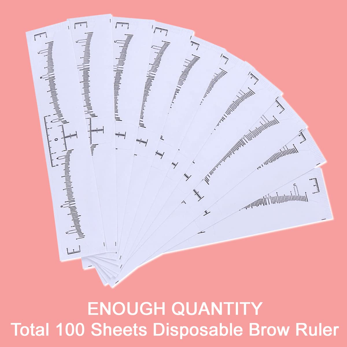 KINGMAS brow proportion measuring sticker helps beginners align length and height quickly