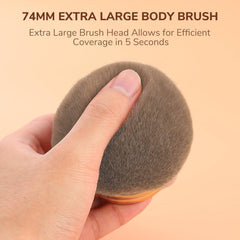 KINGMAS versatile brush blends powder, liquid, cream for a seamless finish.