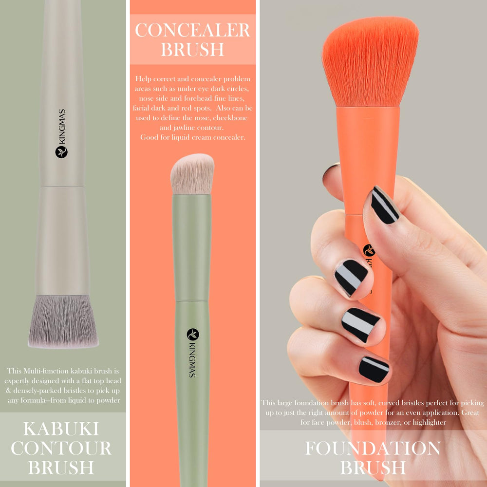 KINGMAS concealer brush soft bristles target under-eye areas and blemishes