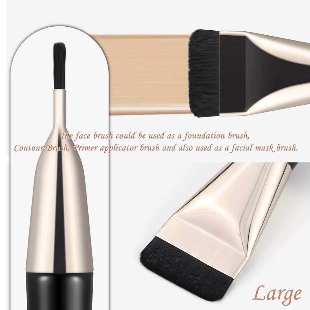 KINGMAS contour brush targets nose and under-eye areas for definition.