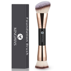 KINGMAS double-ended foundation brush flat-top for smooth blending and even skin tone.